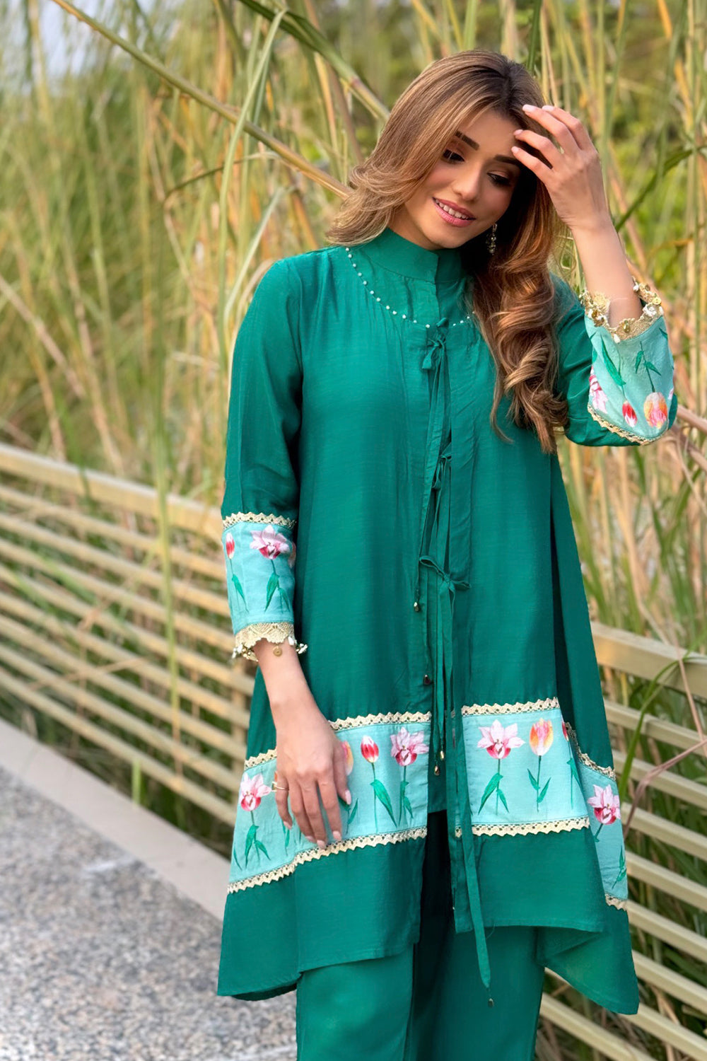 Geetika Verma in Emerald Green Coords Sets