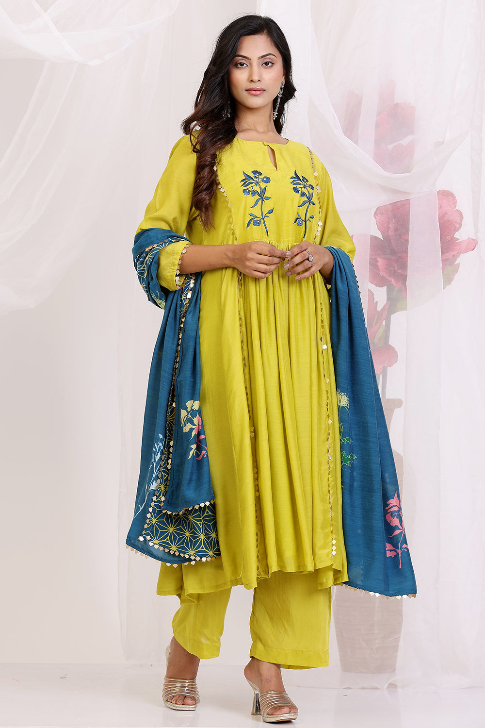 Ochre Yellow And Blue Kalidar