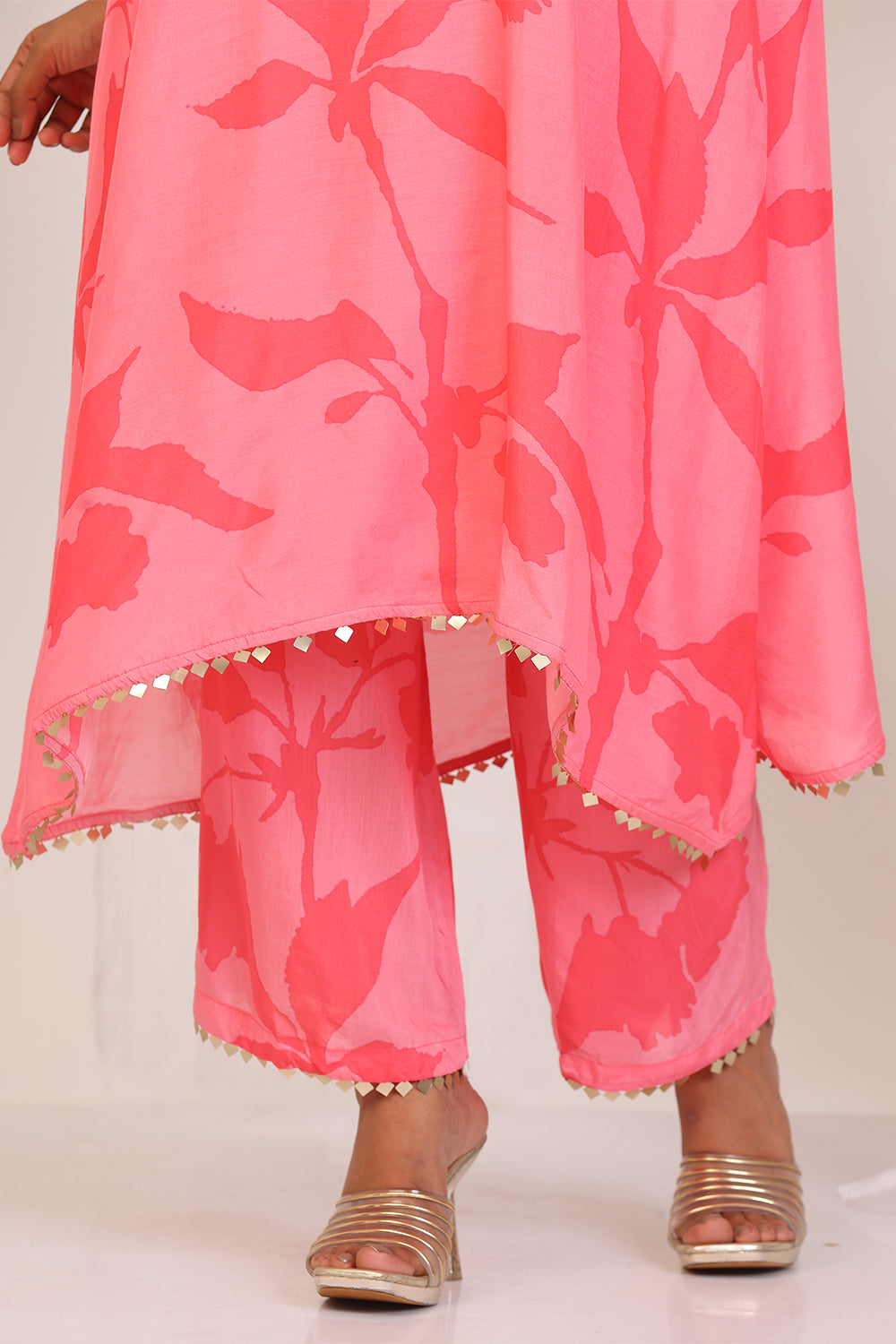Salmon Pink Kurta Set