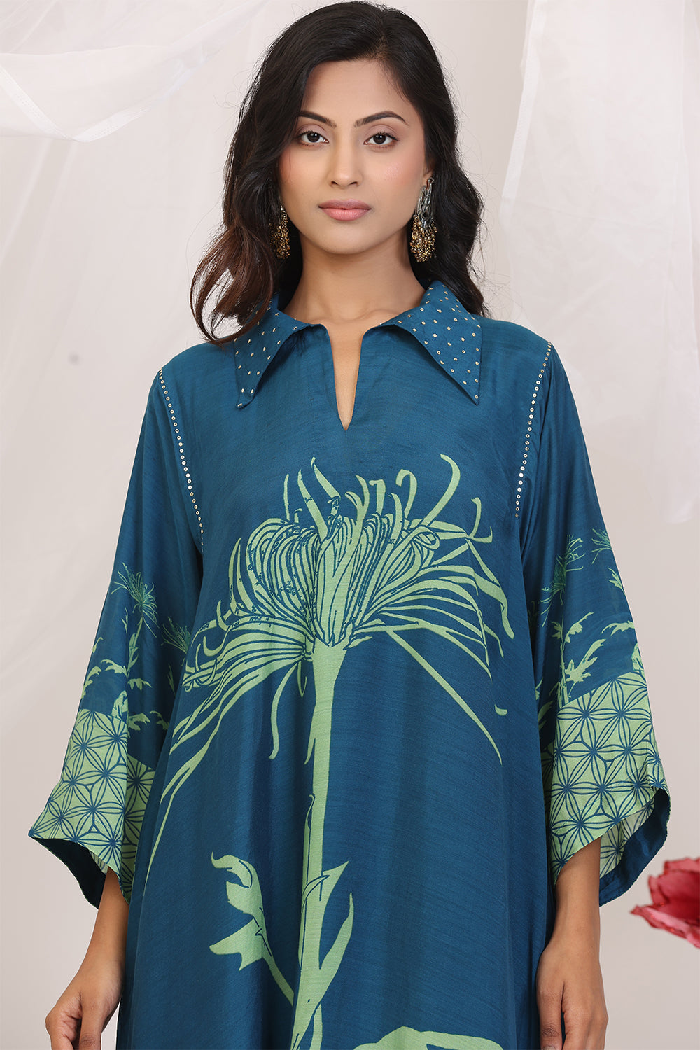 Kurta Set Dark Blue Pear Green