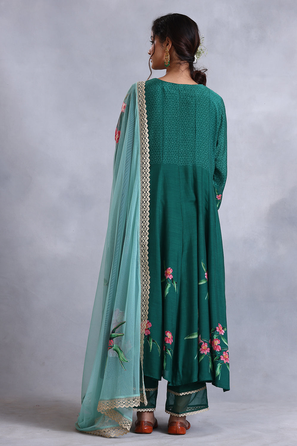 Designer Emerald Green Kalidars