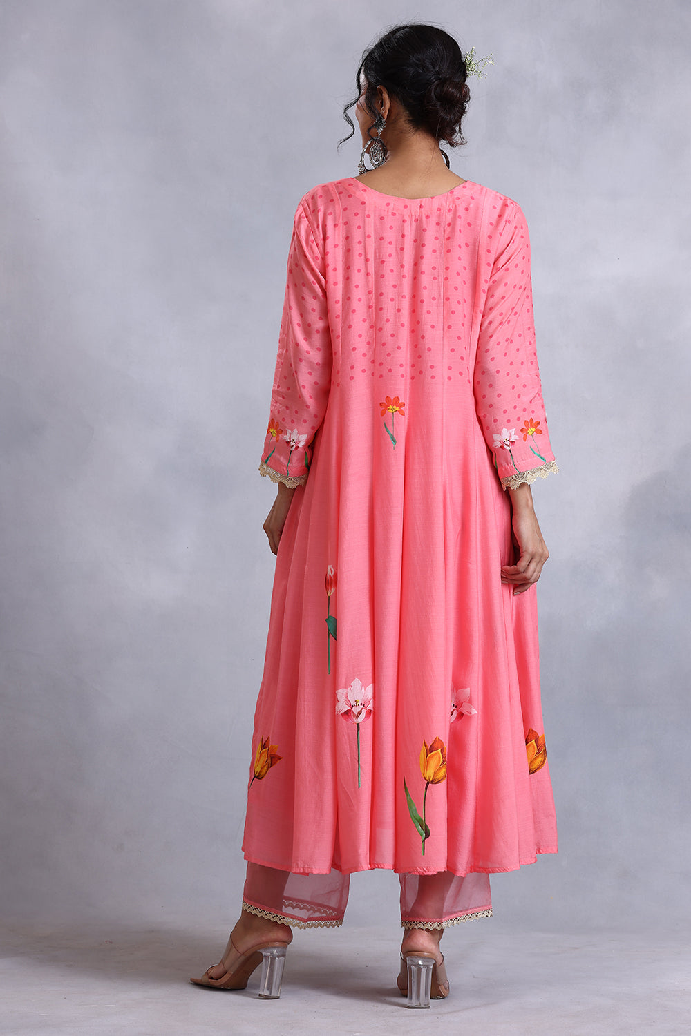 Peach Kalidar Elegant Kalidar