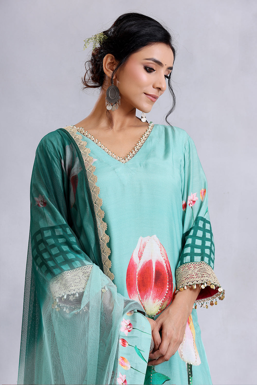 Sea Green Kurta Set