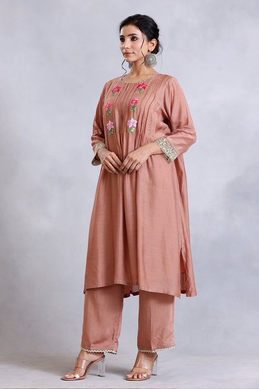 Nude Brown Kurta Set