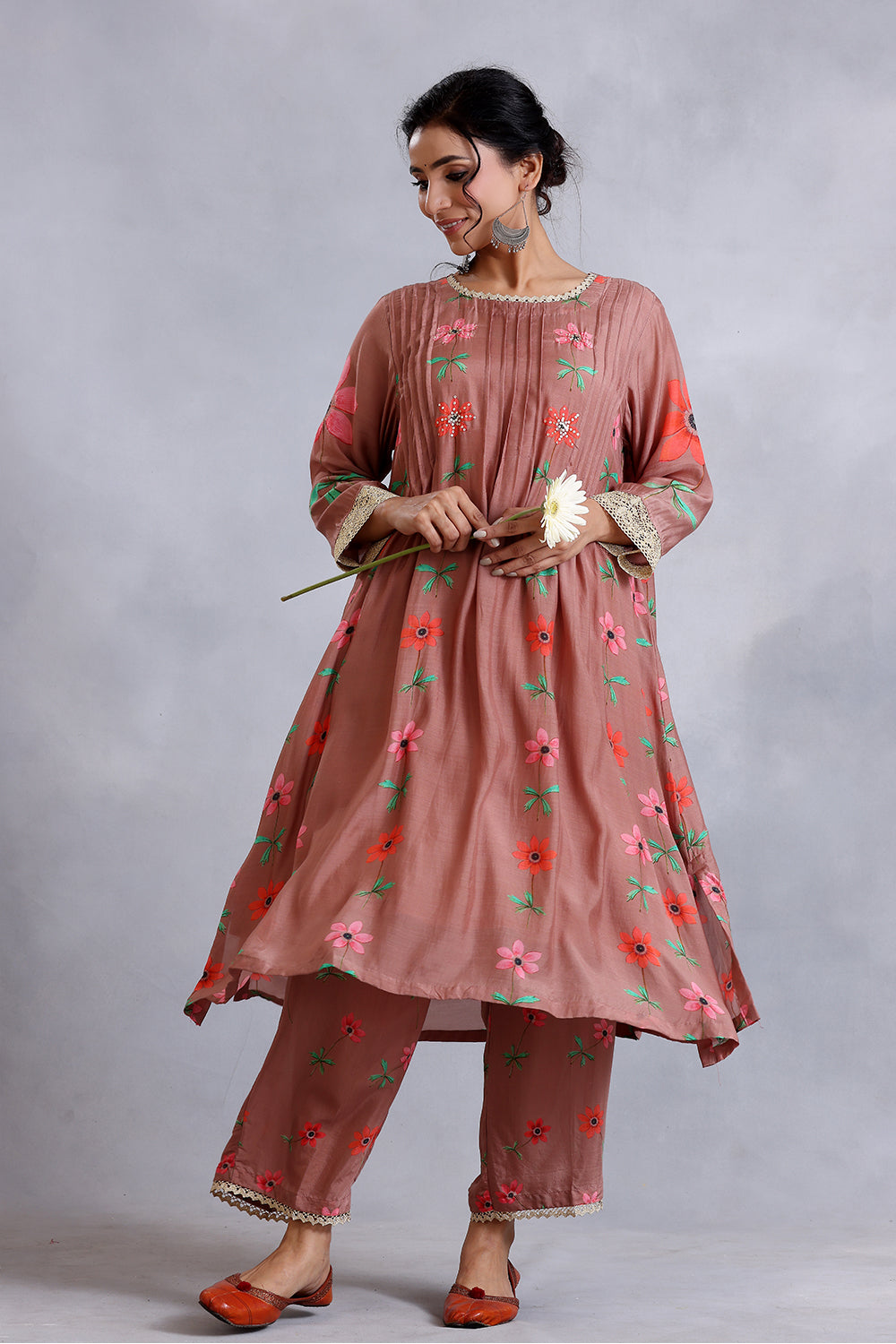 Nude Brown Kurta Set