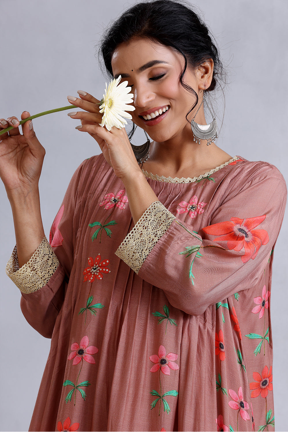 Nude Brown Kurta Set