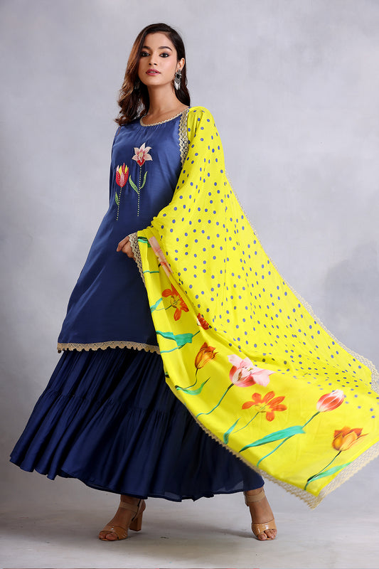 Royal Blue Kurta Set