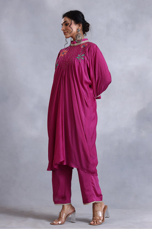 Kurta Set Burgandy