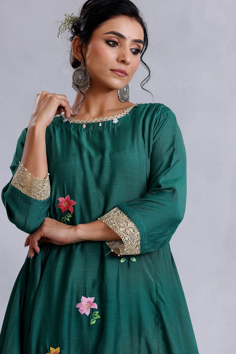 Emerald Green Kurta Set