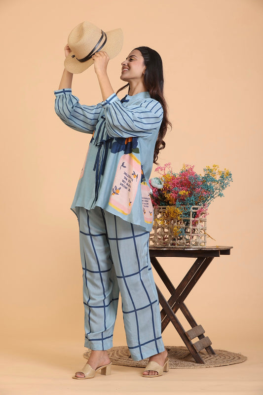 Steel Grey Coord Set