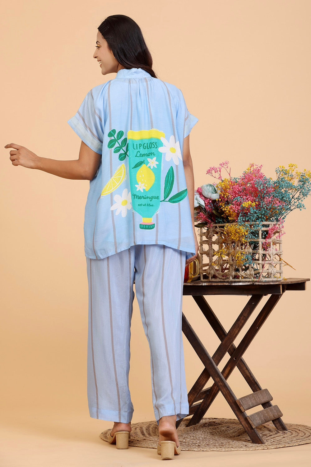 Coord set Lipgloss Powder Blue