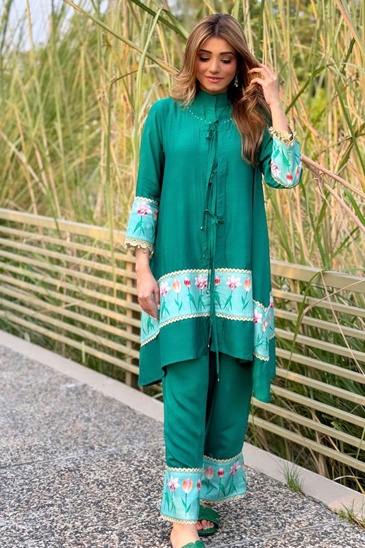 Geetika Verma in Emerald Green Coords Sets