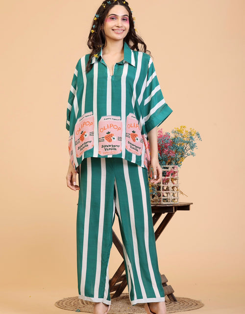 Coord set - Striped Cola Tin