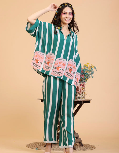 Coord set - Striped Cola Tin