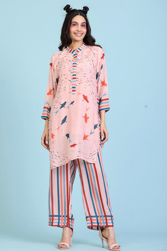 Designer Peach Coords Sets
