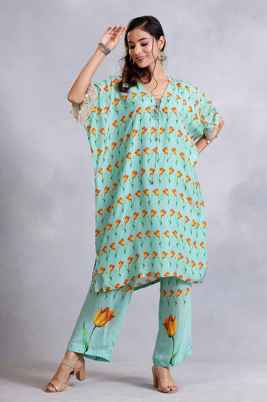 Designer Sea Green Coords Sets