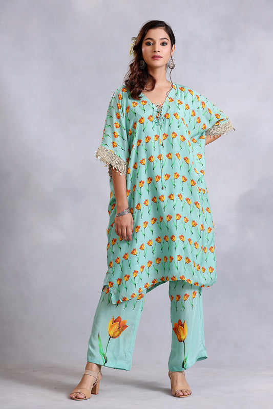 Designer Sea Green Coords Sets
