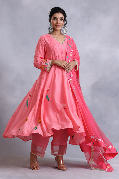 Peach Kalidar Elegant Kalidar
