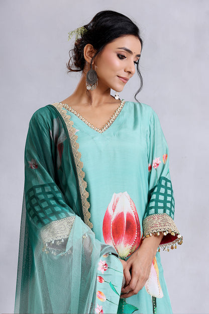 Sea Green Kurta Set