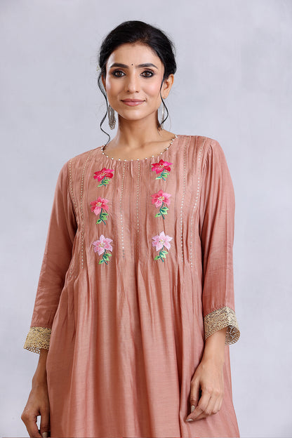 Nude Brown Kurta Set