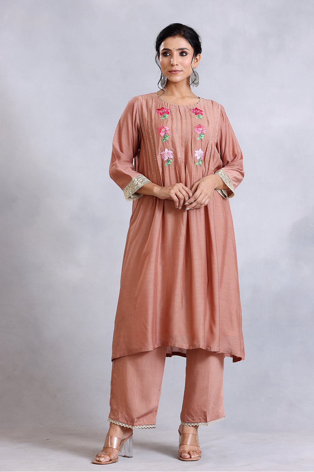 Nude Brown Kurta Set