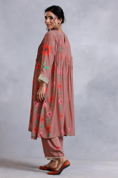 Nude Brown Kurta Set