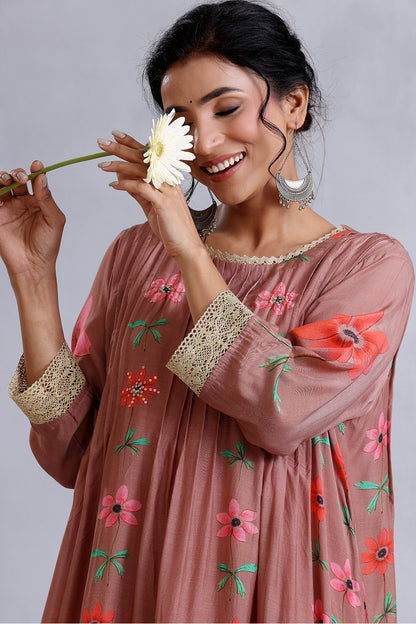 Nude Brown Kurta Set