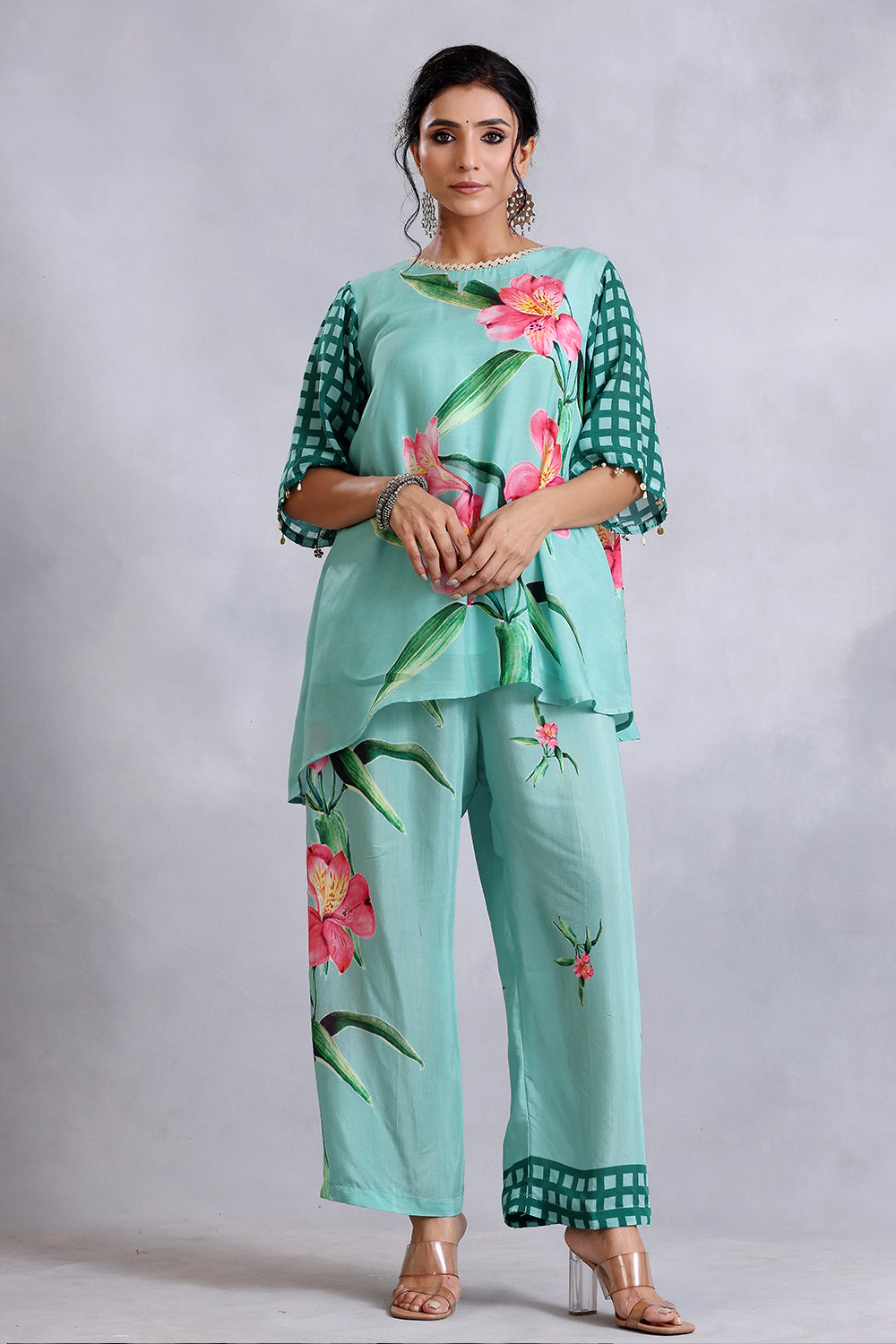Designer Sea Green Coords Sets
