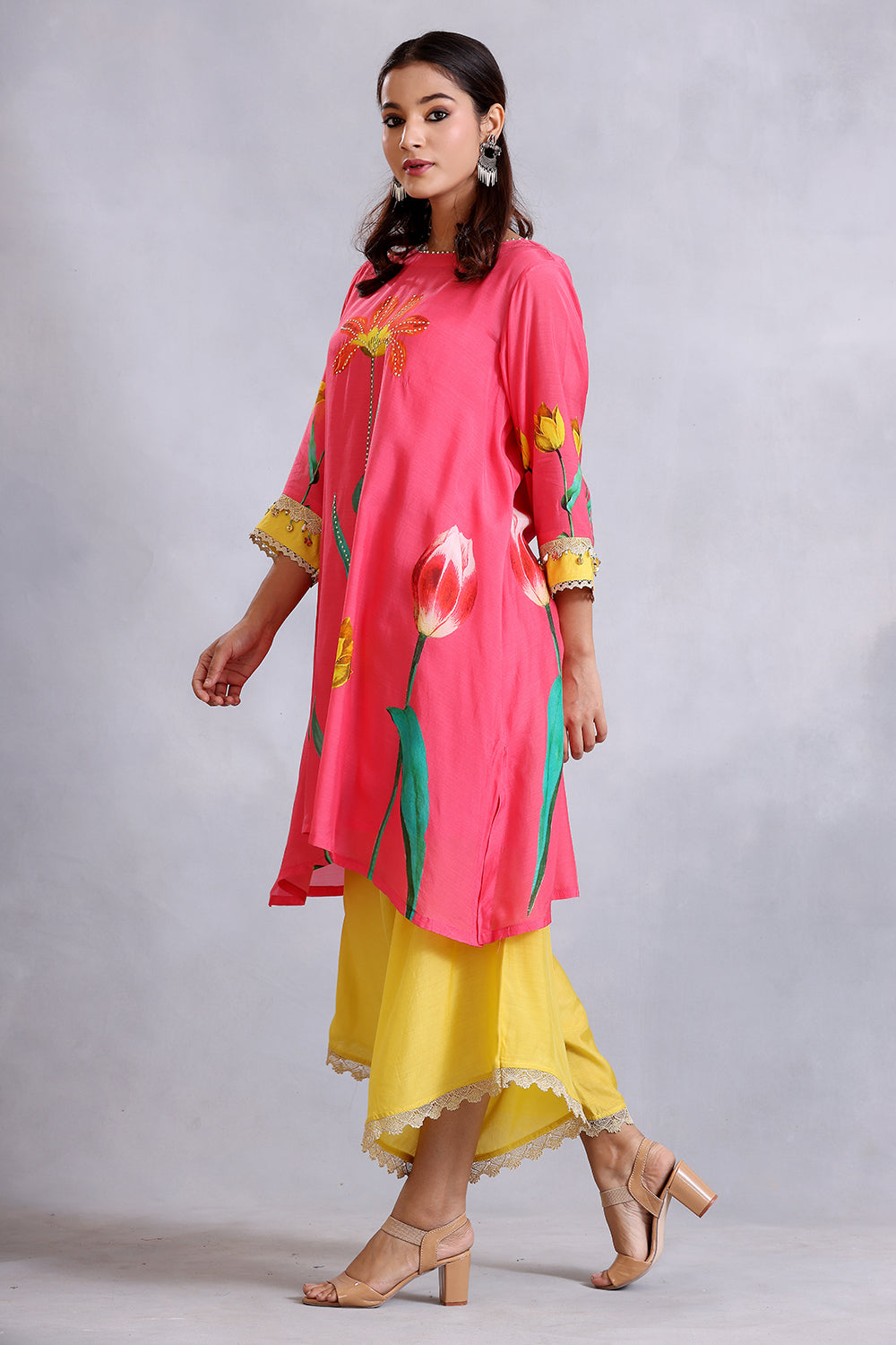 Kurta Set  Coral Pink