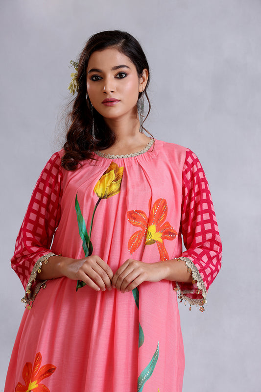Peach Kurta Sets