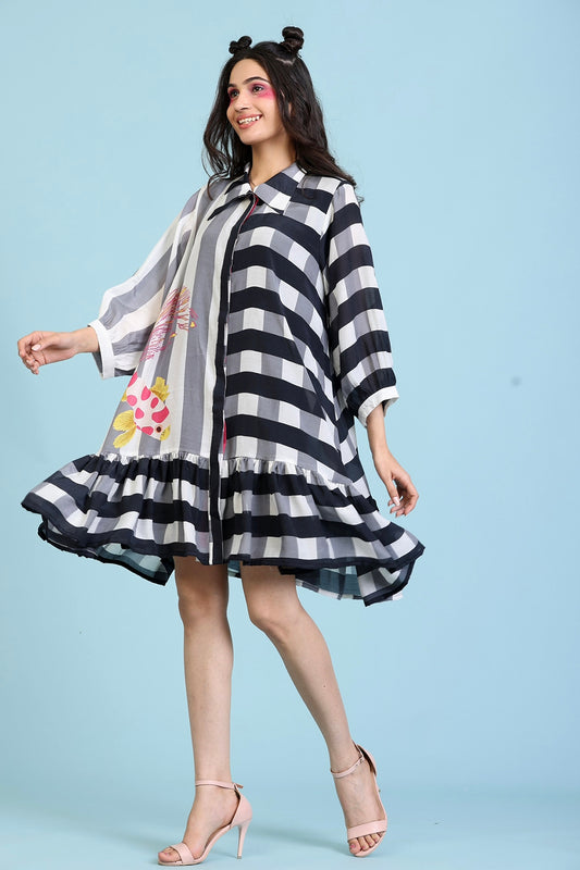 Designer Black And White Dresses