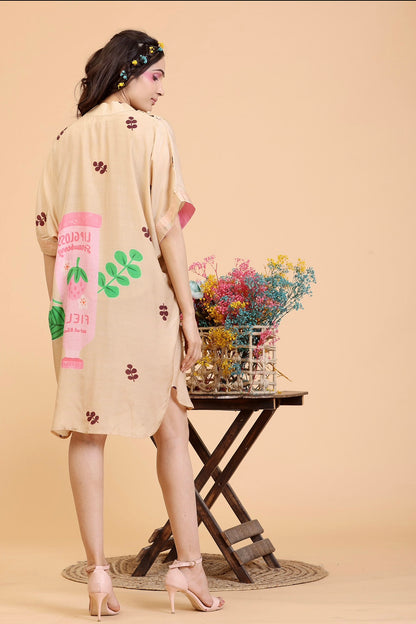 Designer Golden Beige Jumpsuit