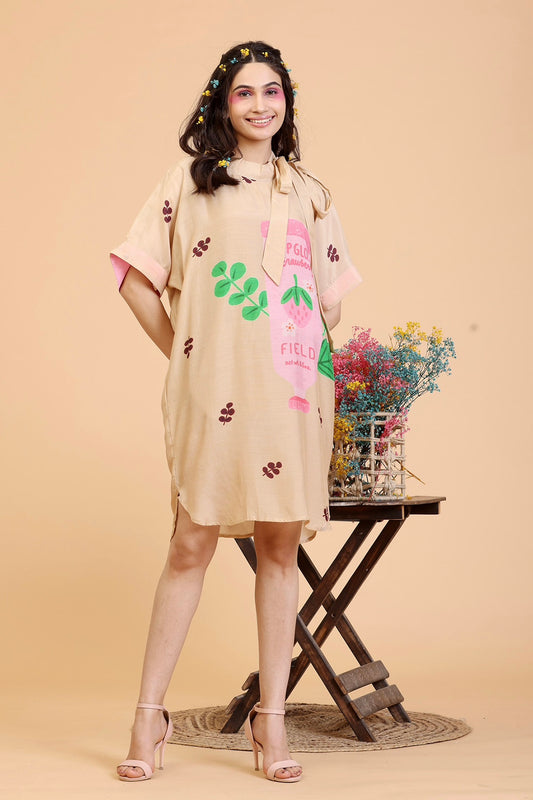 Designer Golden Beige Jumpsuit