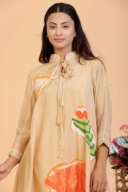 Golden Beige Dresses & Jumpsuits