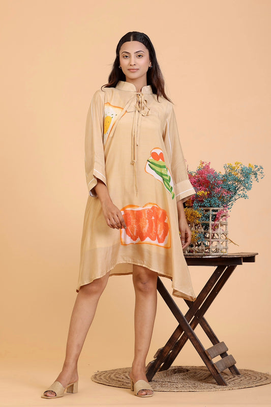 Golden Beige Dresses & Jumpsuits