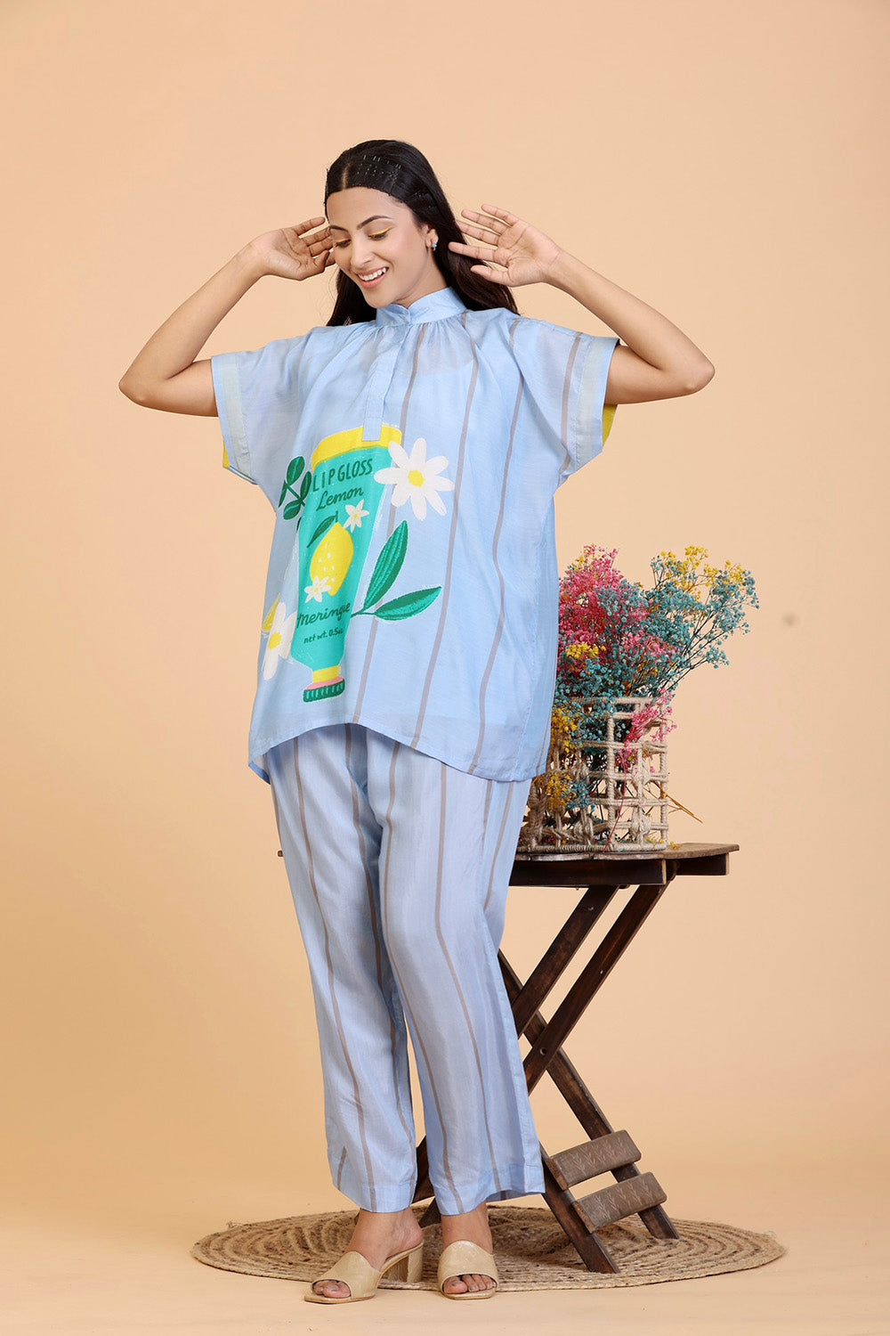 Coord set Lipgloss Powder Blue