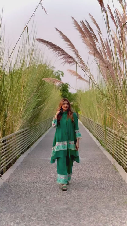 Geetika Verma in Emerald Green Coords Sets