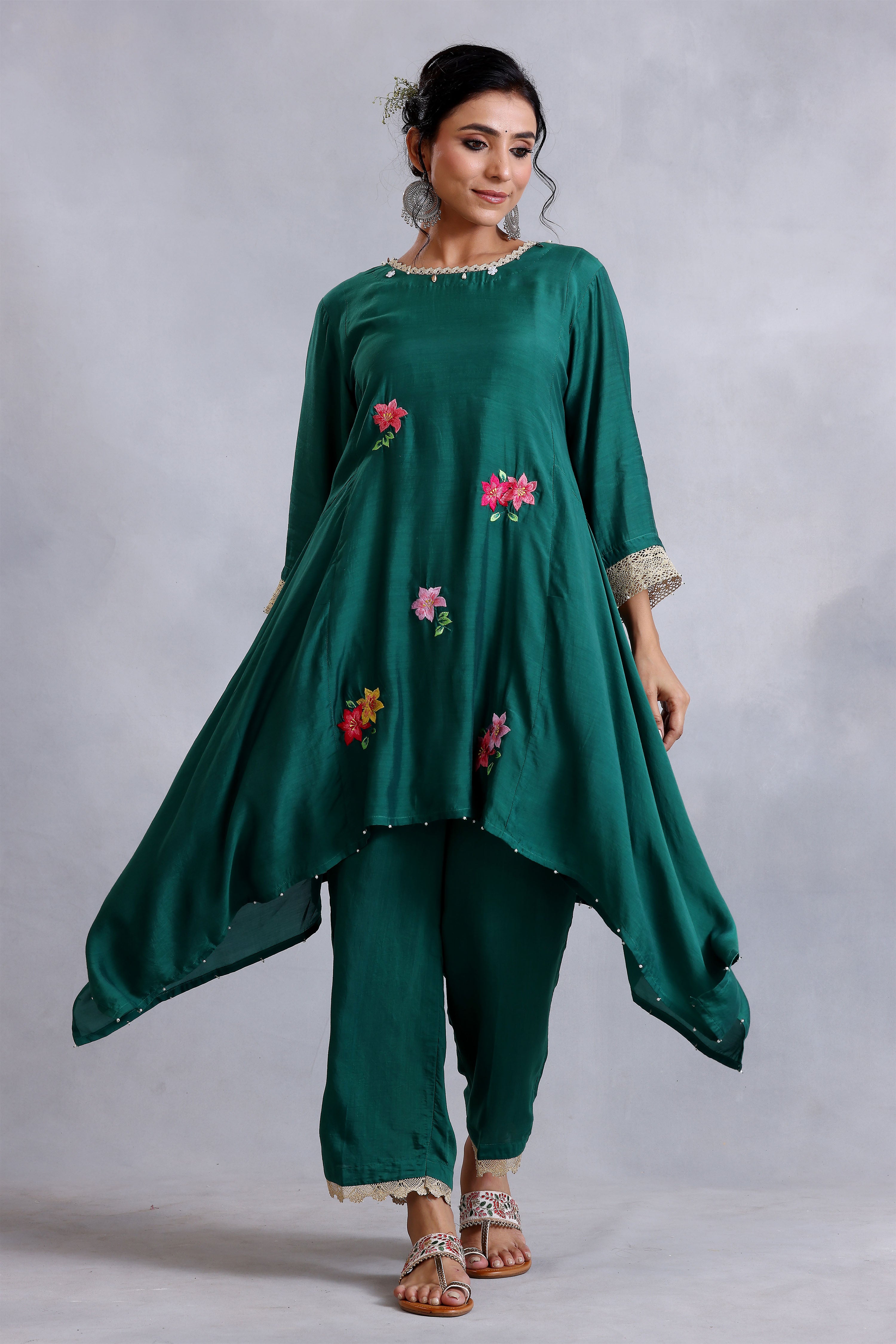 Kurta Set - Emerald Green