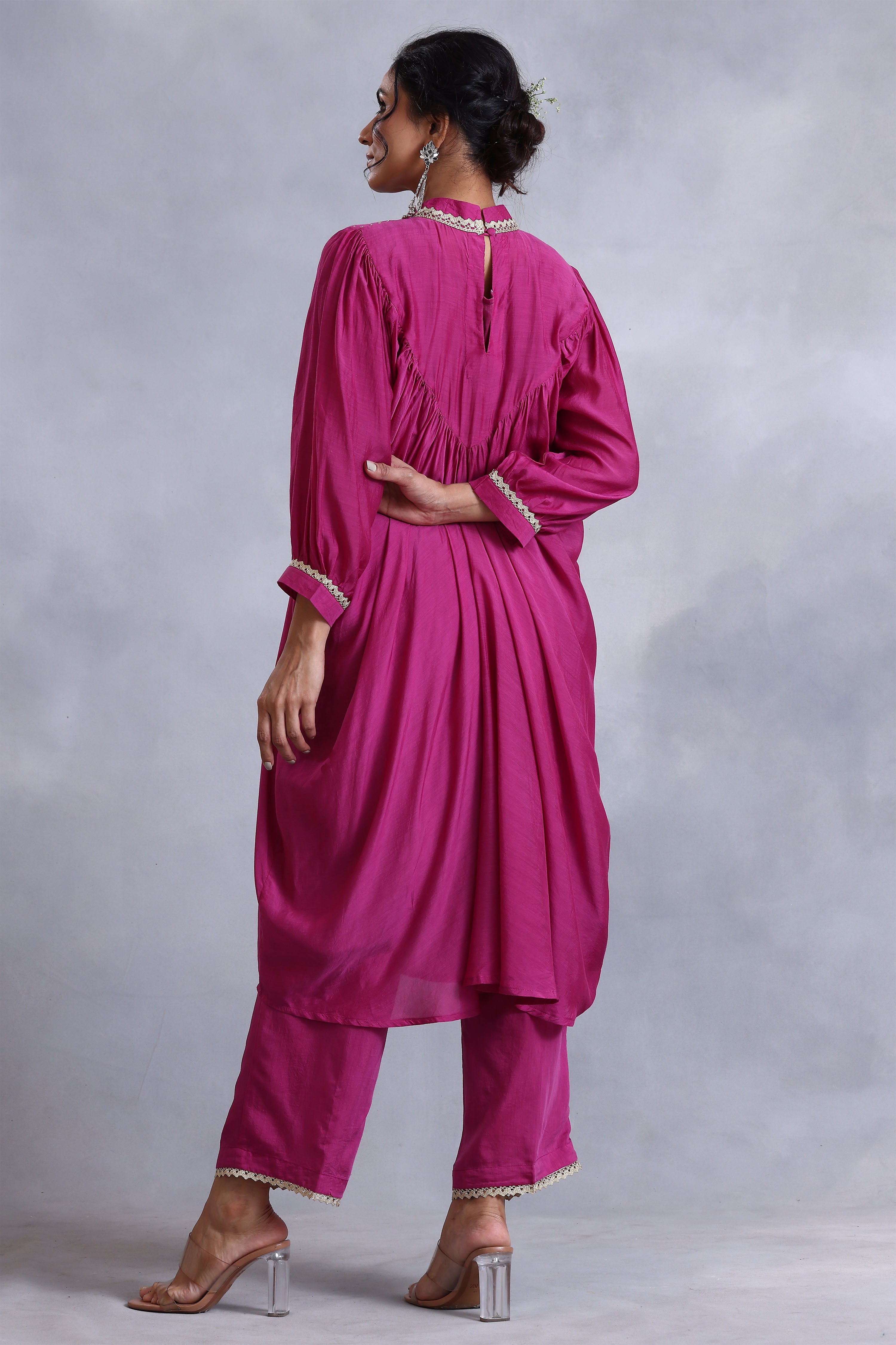 Kurta Set - Burgandy