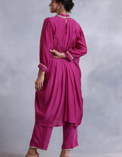 Kurta Set - Burgandy