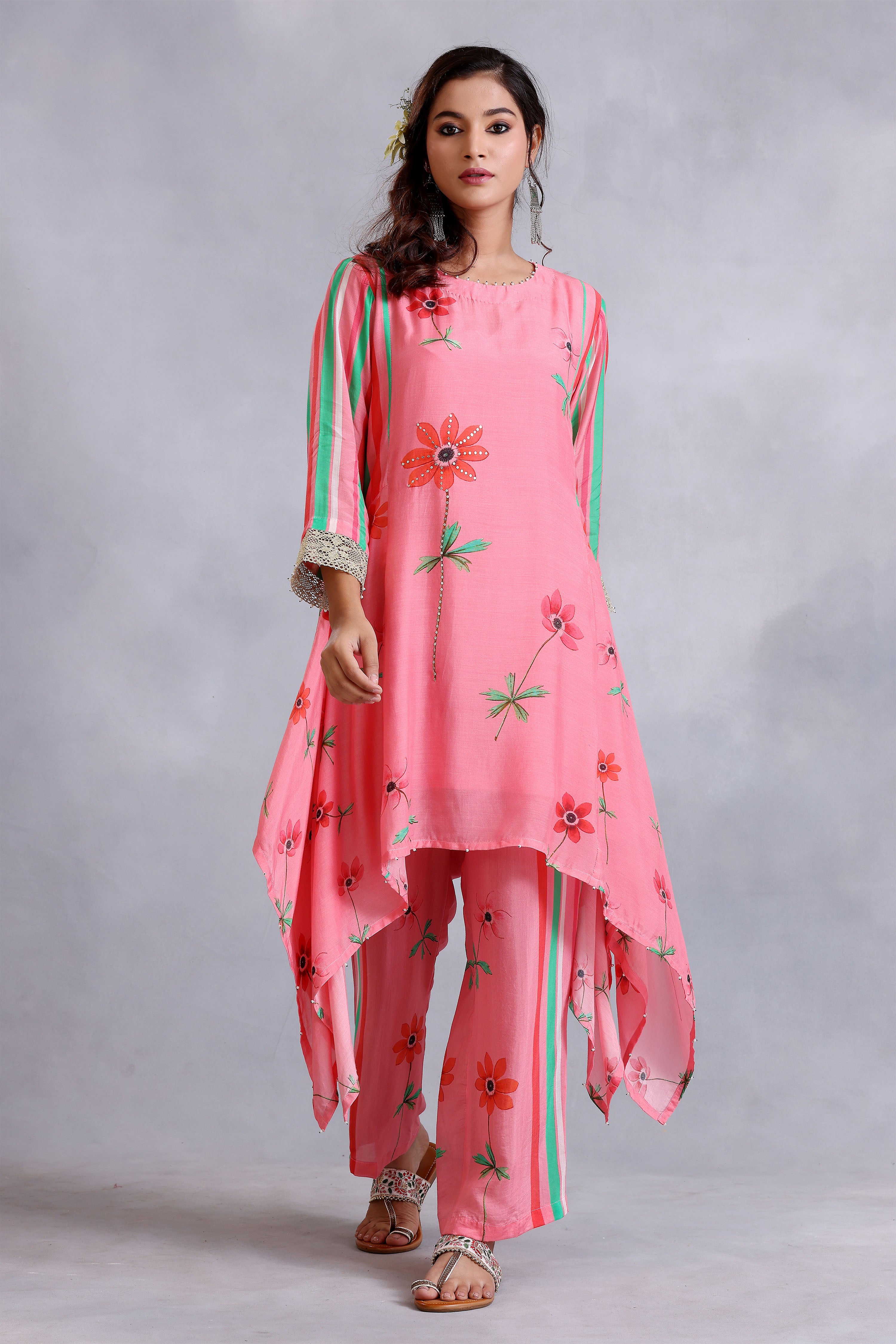 Kurta Set - Peach