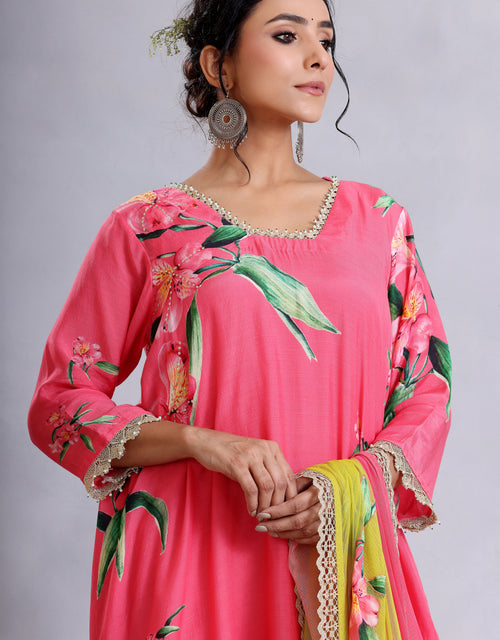 Kurta Set - Coral Pink