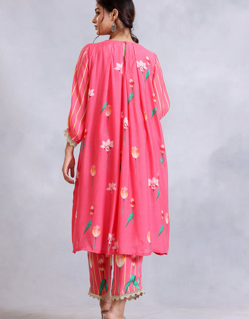 Kurta Set - Coral Pink