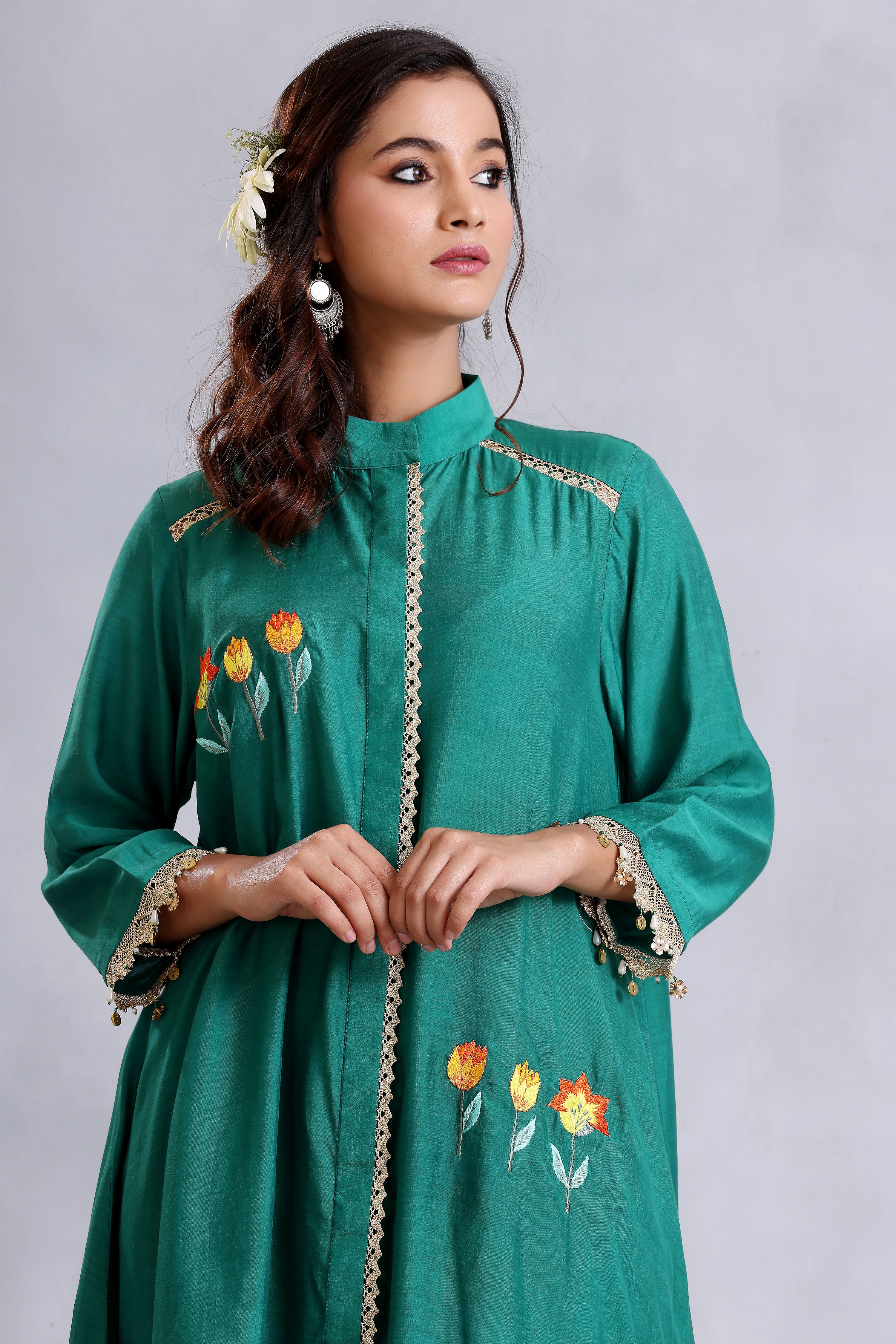 Kurta set - Emerald Green