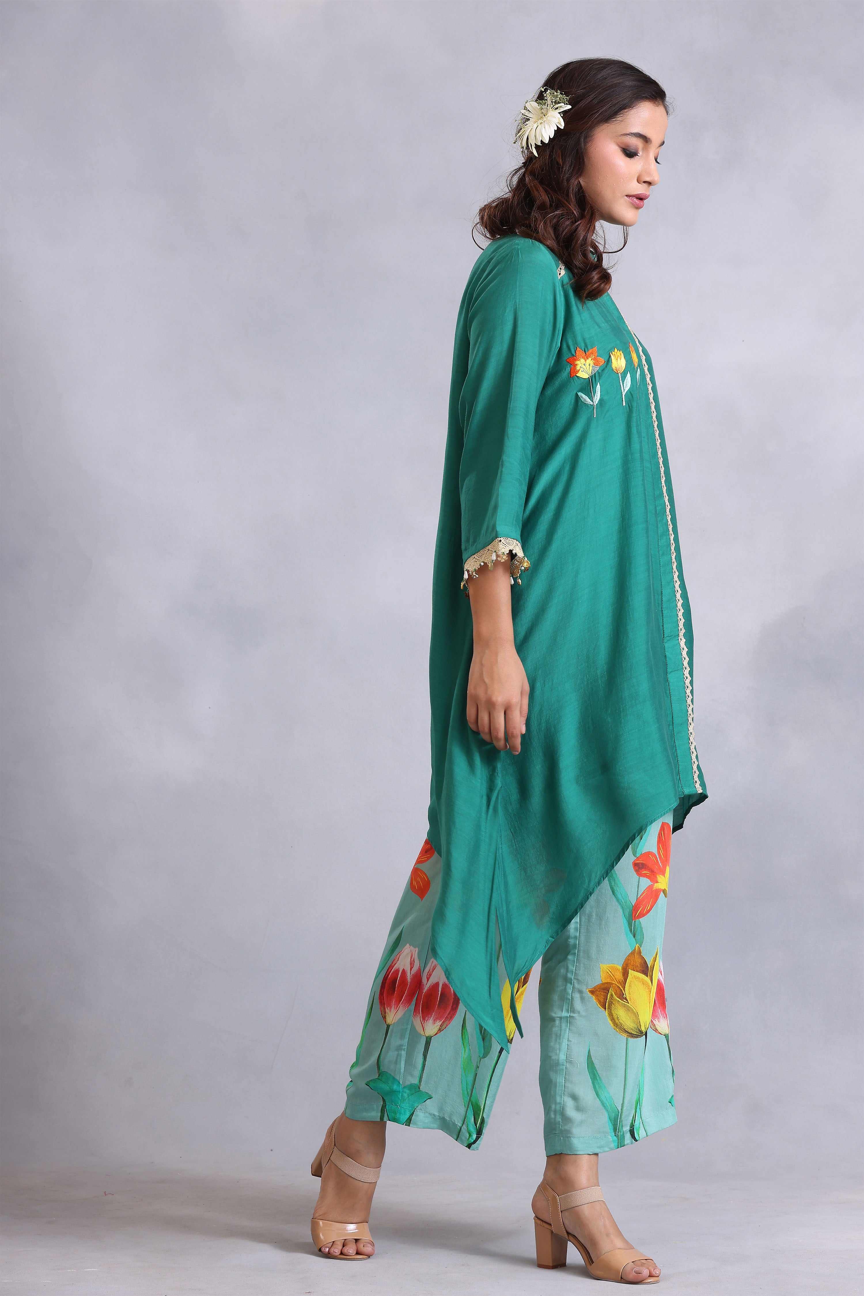 Kurta set - Emerald Green