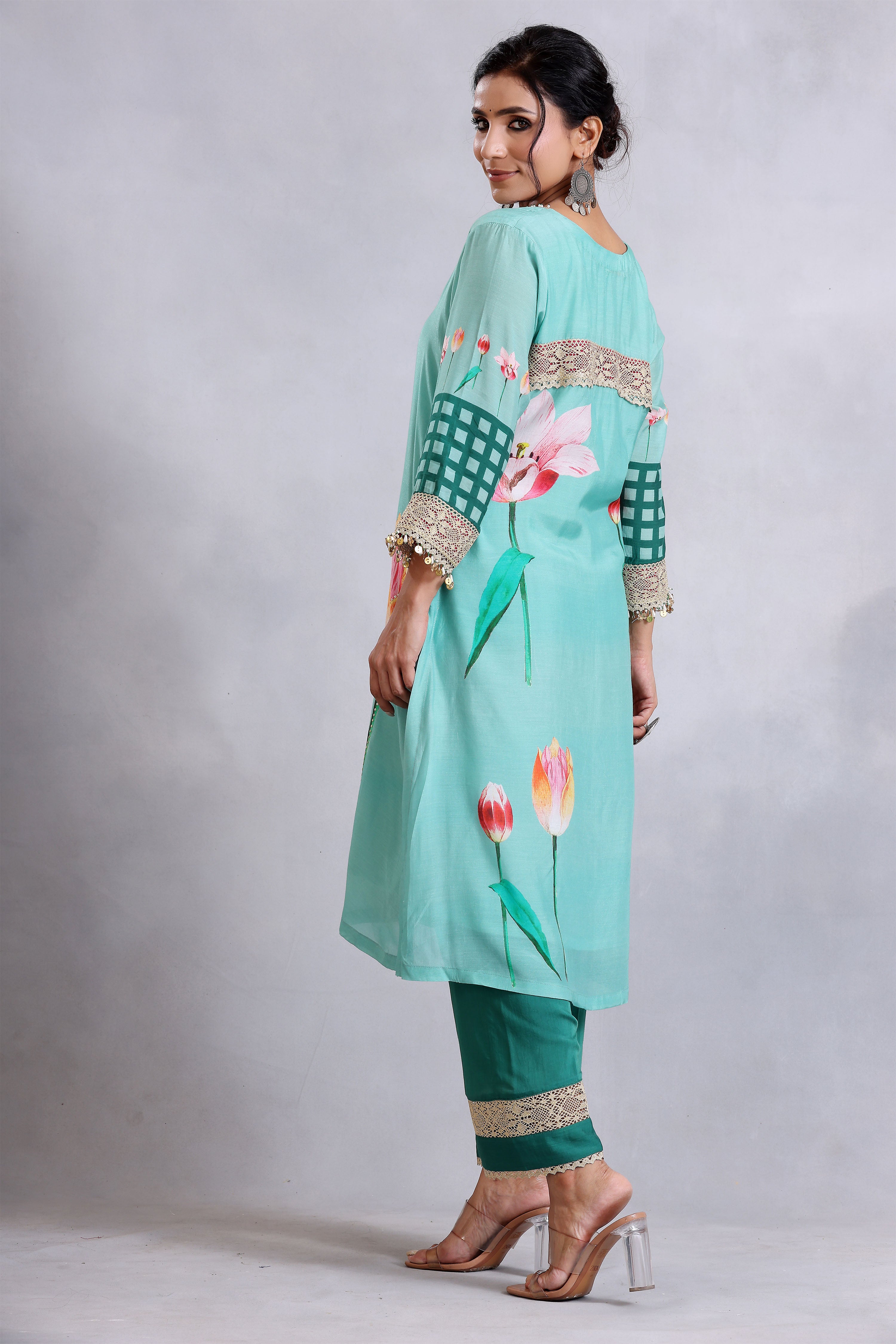 Kurta Set - Sea Green