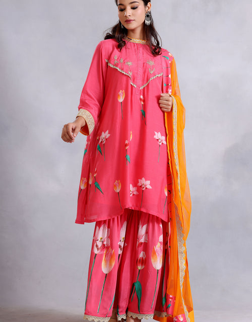 Kurta Set - Coral