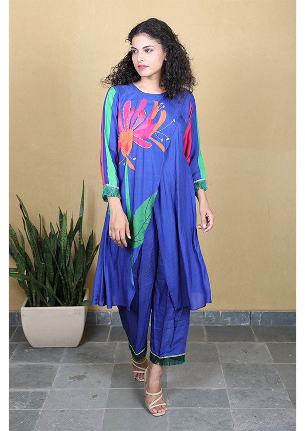 Kurta Set - Peacock Blue