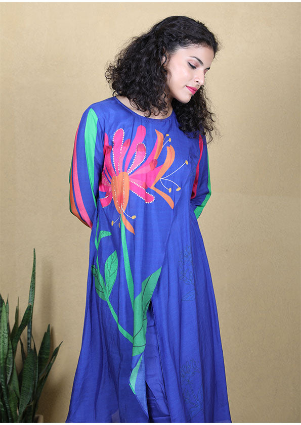 Kurta Set - Peacock Blue