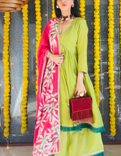 Kurta set with Dupatta - Green